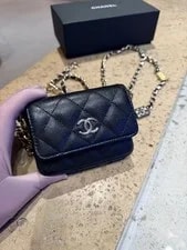 Auth Chanel Flap Waist Crossbody / HW 2