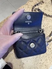 Auth Chanel Flap Waist Crossbody / HW 4