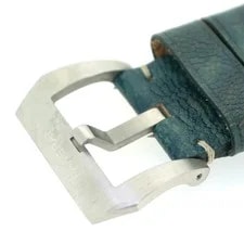 Panerai Leather Strap 26mm Blue Genuine Buckle From Japan 3