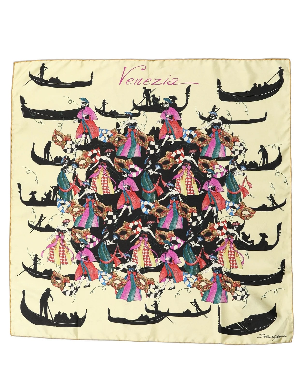 Dolce & Gabbana Venezia Twill Square Foulard Scarf 3