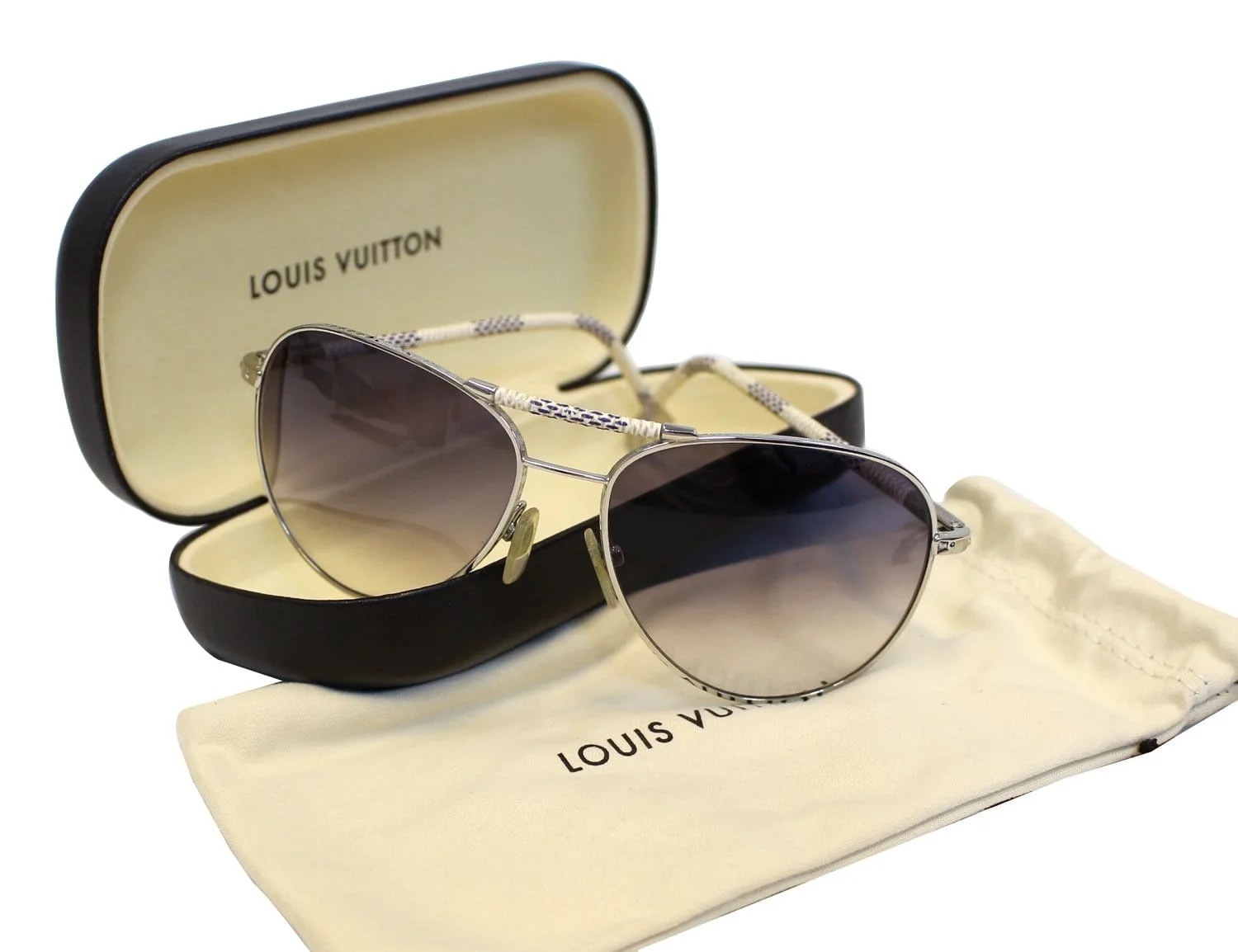 Louis Vuitton Metal Frame Petite Viola Pilote Sunglasses 2