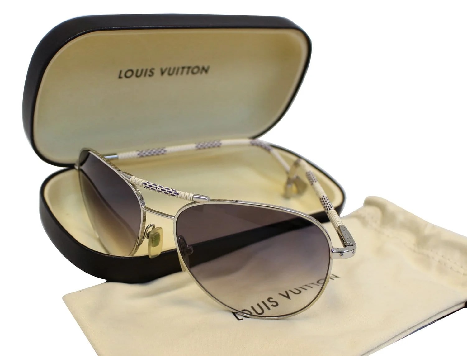 Louis Vuitton Metal Frame Petite Viola Pilote Sunglasses 4
