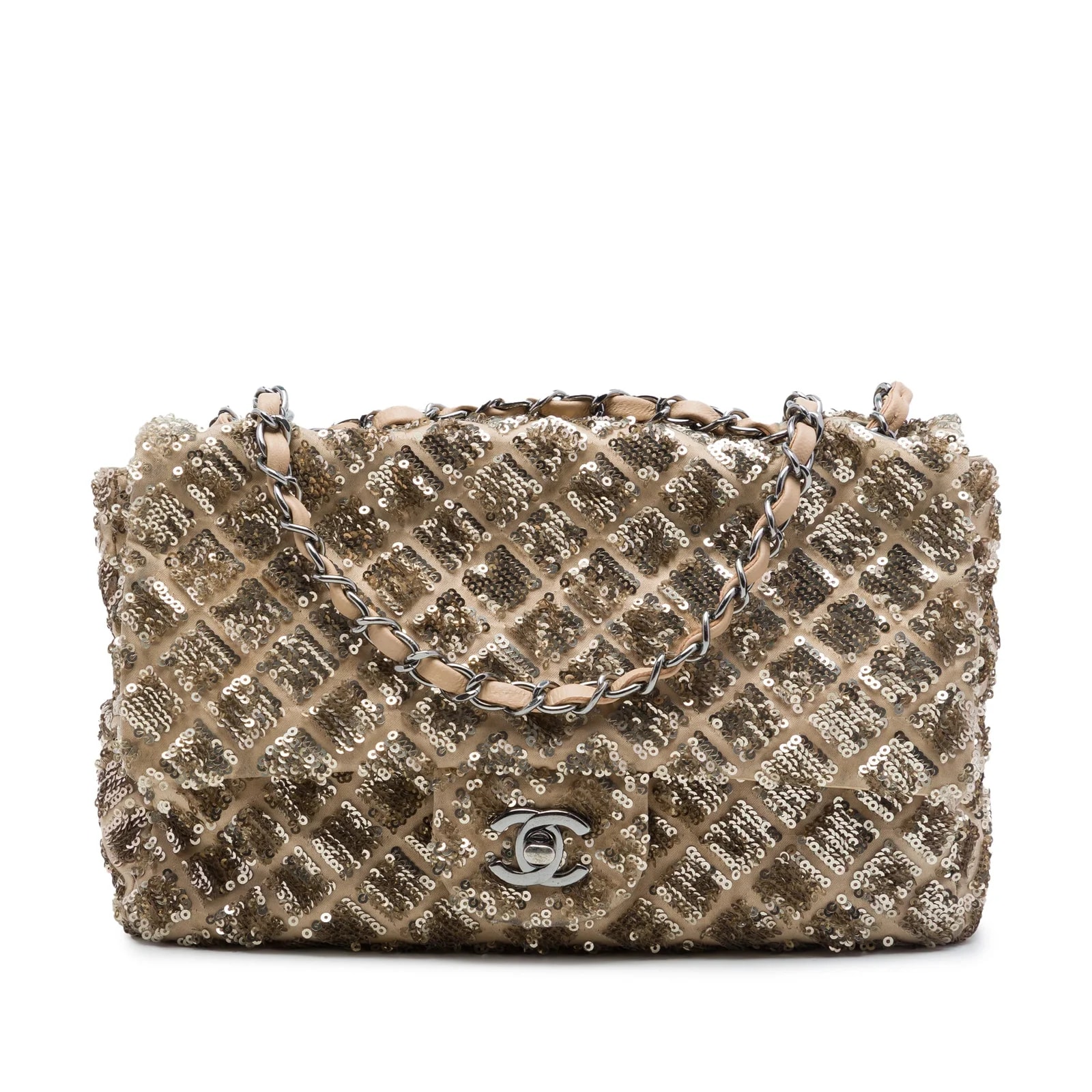 Chanel — CC Sequin Embellished Flap — Handbag — resale