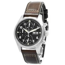 IWC Pilot's Chronograph Spitfire - Inventory 8385 Stainless Steel 41mm 2