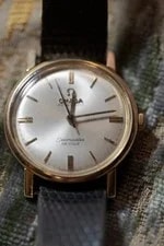 1960s Omega Seamaster DeVille 14K Solid Gold Ref 165.004 3