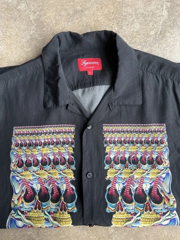 Supreme — Supreme Skulls Short Sleeve Shirt — streetwear — resale