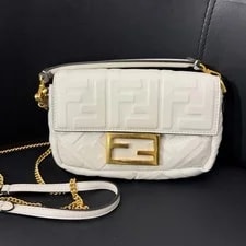 Fendi — Fendi Baguette Mini Double F Crossbody - Very Good #G68I4Q — Handbag — resale