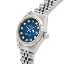 Rolex Datejust 69174G 26mm Stainless Steel Blue #WW1845 2