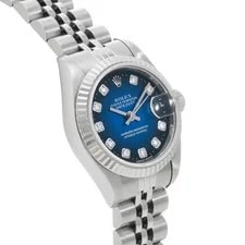 Rolex Datejust 69174G 26mm Stainless Steel Blue #WW1845 3