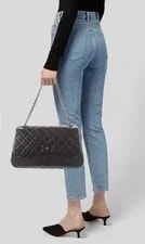 Chanel Medium Classic Flap CC Turn Lock Convertible Chain 2