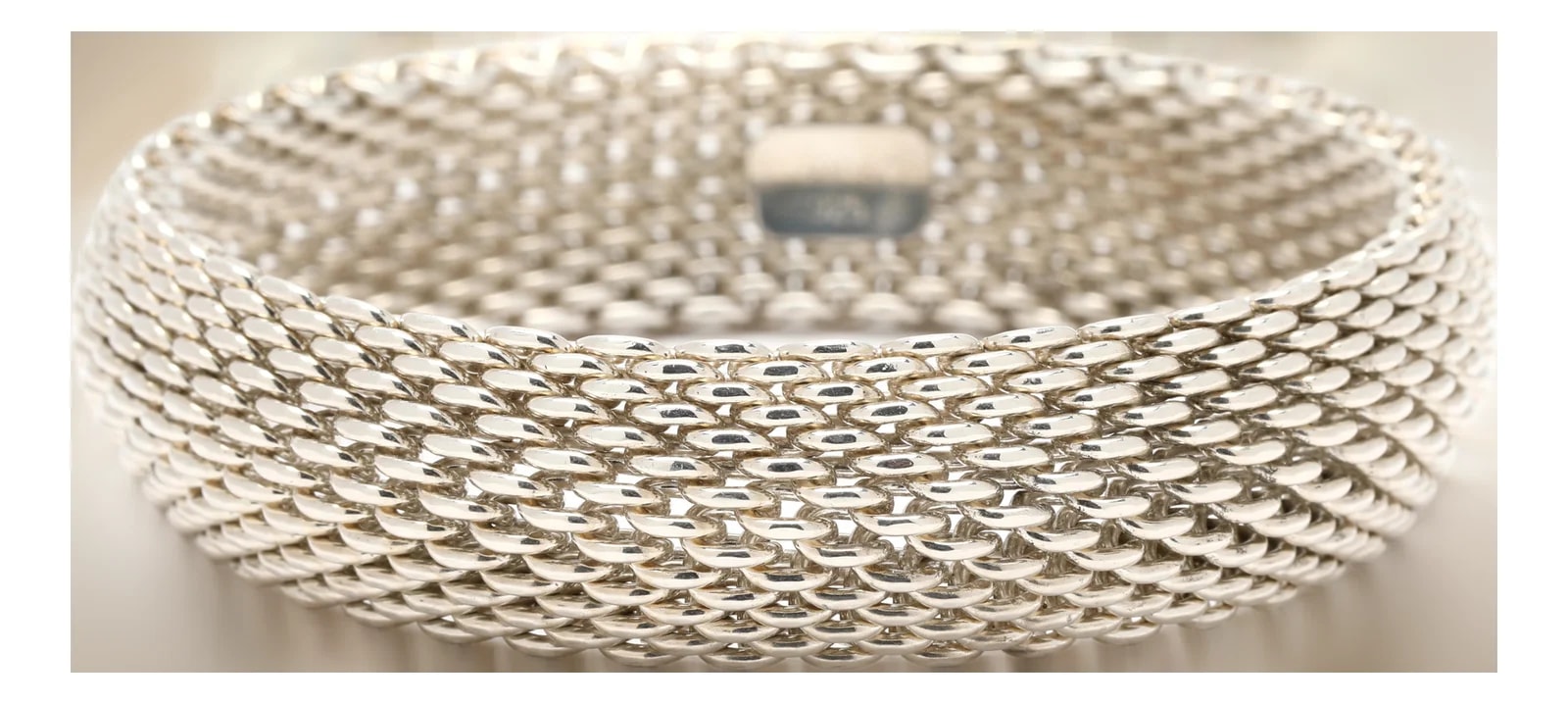 Tiffany and Co. — Tiffany & Co Thick Woven , Sterling Siler, Length 7 Inches — Jewelry — resale