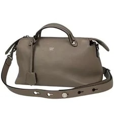 Fendi — Fendi Medium 2Way Greige Baguette Style — Handbag — resale