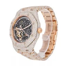 Skeleton AP -Audemars Piguet Royal Oak 15407OR.OO.1220OR.01 Double Balance WheeL 3