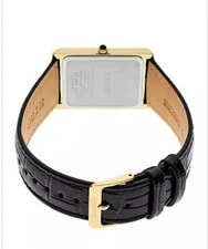 Seiko Essentials Gold Sapphire Crystal - SWR104 Cartier Tank Style 2
