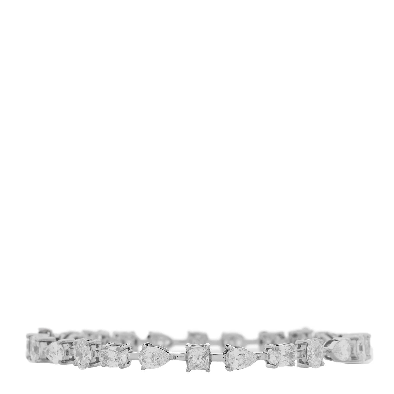 18K White Gold 5.50ctw Marquis Oval Pear Princess Cut — Jewelry — resale