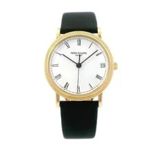 Patek Philippe — Patek Philippe Calatrava 34mm 18k YG Date — Watch — resale