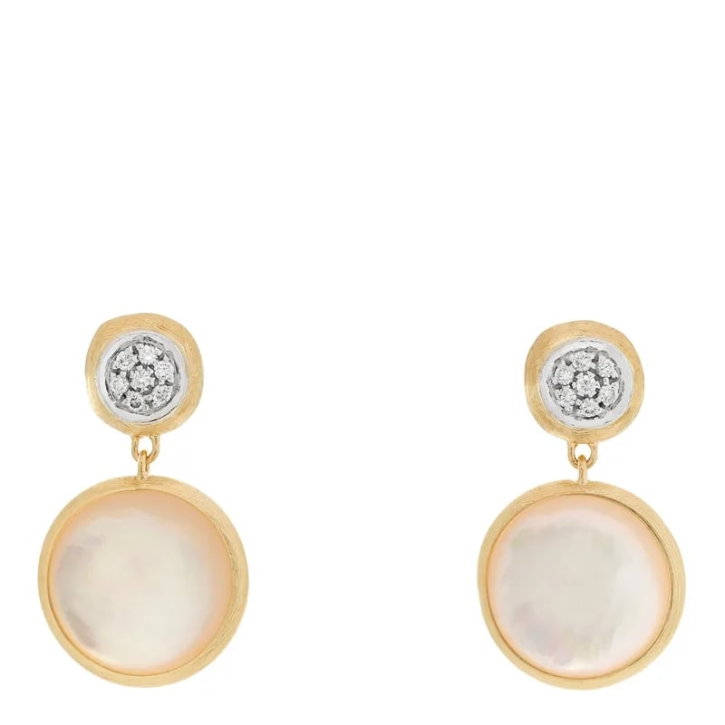 Marco Bicego — 18K White Gold Mother of Pearl Jaipur Drop — Jewelry — resale