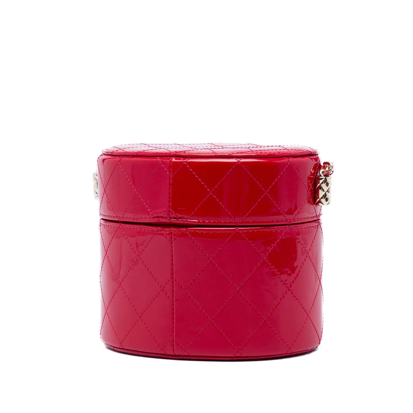 CC Round Vanity Case With Chain 2