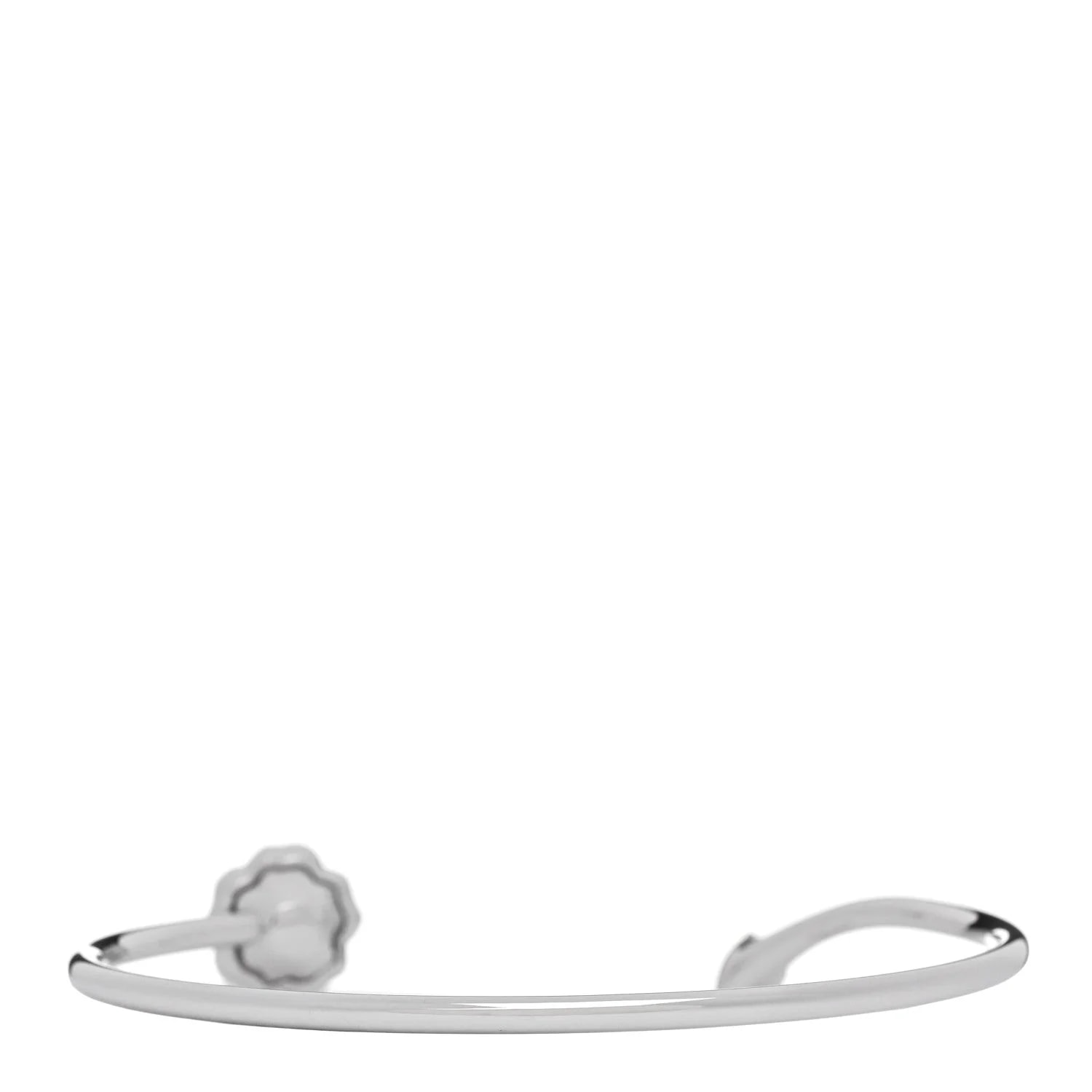 18K White Gold Camelia Precieux Cuff M 2