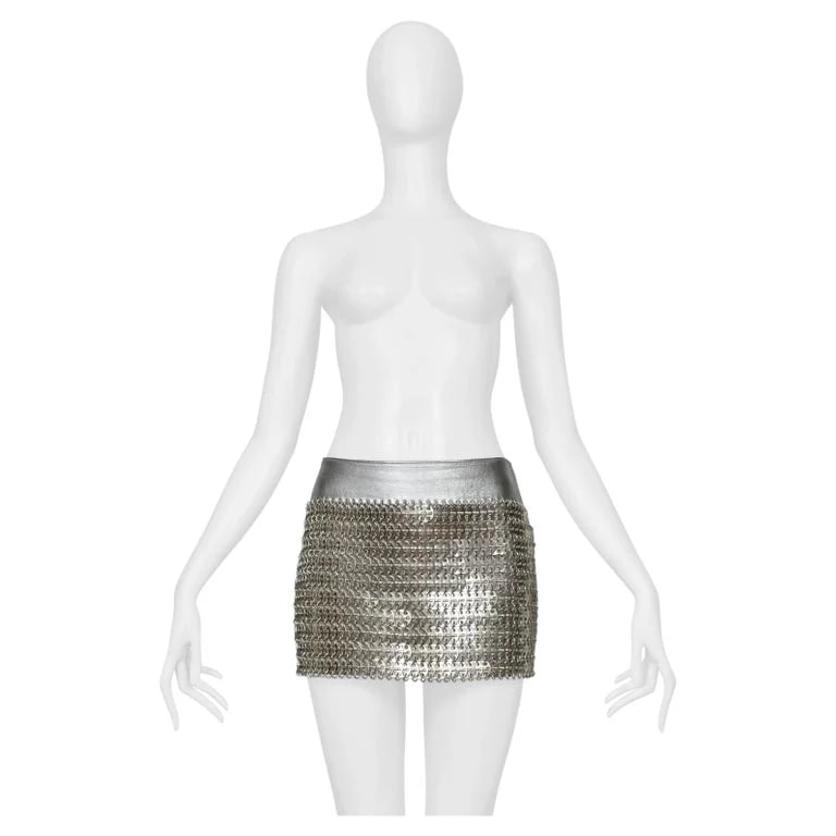 Dolce & Gabbana — Dolce & Gabbana Mini Skirt With Metal Discs 2003 — Clothing — resale
