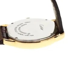 Cartier Ronde Solo SM W6700355 29mm K18YG Quartz Silver Dial Leather Strap #C354 3