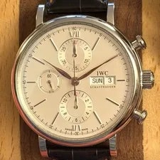 IWC — IWC Portofino Chronograph Full SET Silver Dial Steel IW391007 2018 42mm — Watch — resale