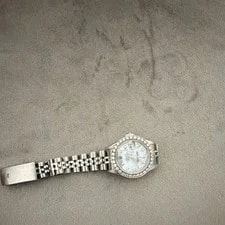 Rolex Lady-Datejust Diamond Bezel Mother of Pearl Dial Jubilee Bracelet 4