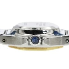 Cartier Santos Octagon SM YG2 Tone White Dial Automatic Watch_967629 4