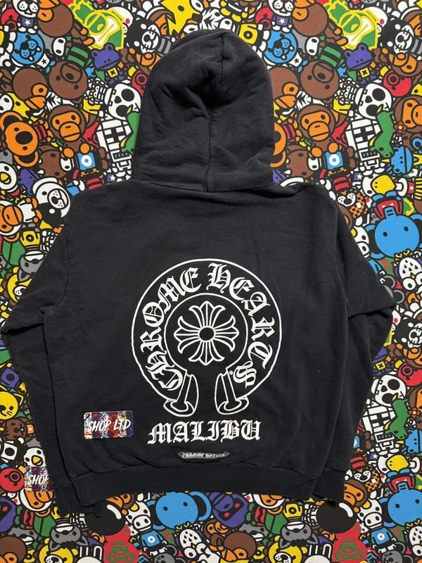 Chrome Hearts — Hearts Malibu Horseshoe Logo Pullover Hoodie — streetwear — resale