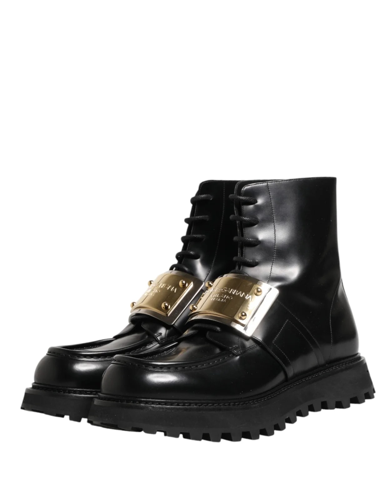 Dolce & Gabbana DG Plaque Lace Up 3