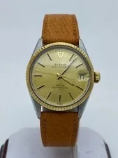 Tudor Prince Oysterdate 14K Gold Bezel 75403 32mm Automatic Cal 2824-2 2
