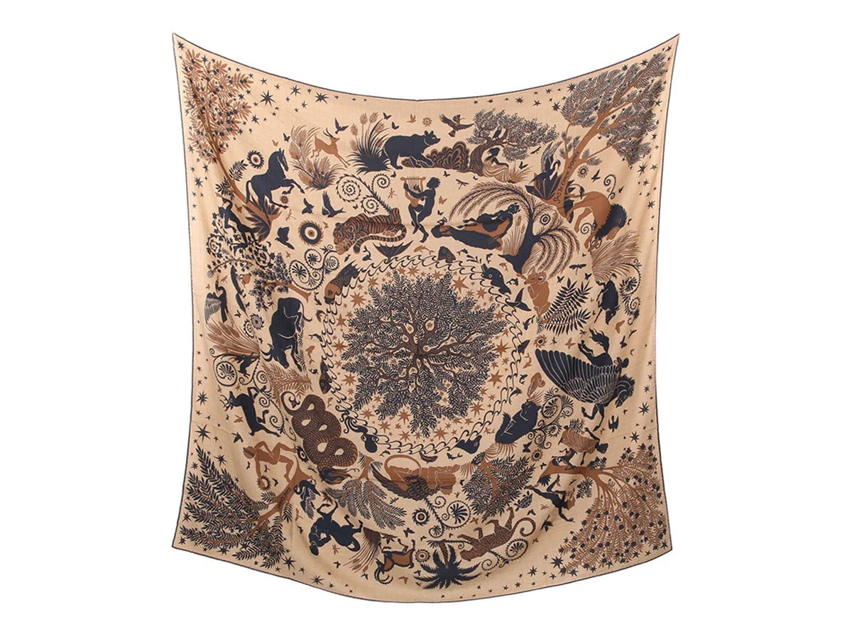Hermès — Hermès Sous le Charme d'Orphee Shawl 140cm — Accessory — resale