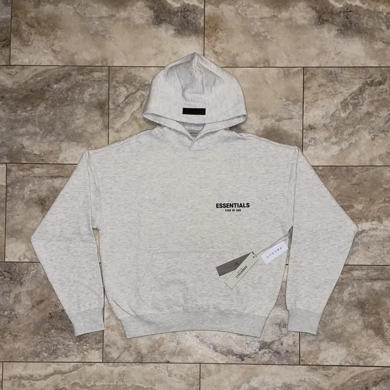 Fear of God Essentials Hoodie Light Oatmeal Size XS 2