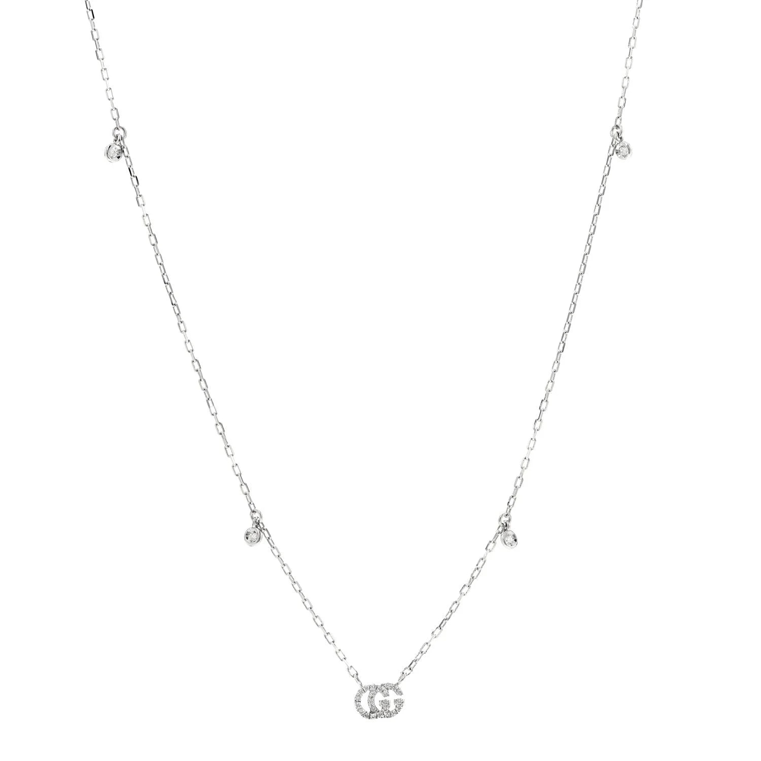 Gucci — 18K White Gold Running GG — Jewelry — resale