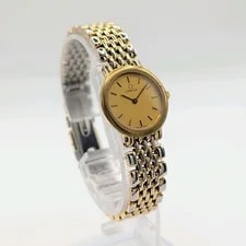 Omega de Ville Quartz Gold Two-Tone 4