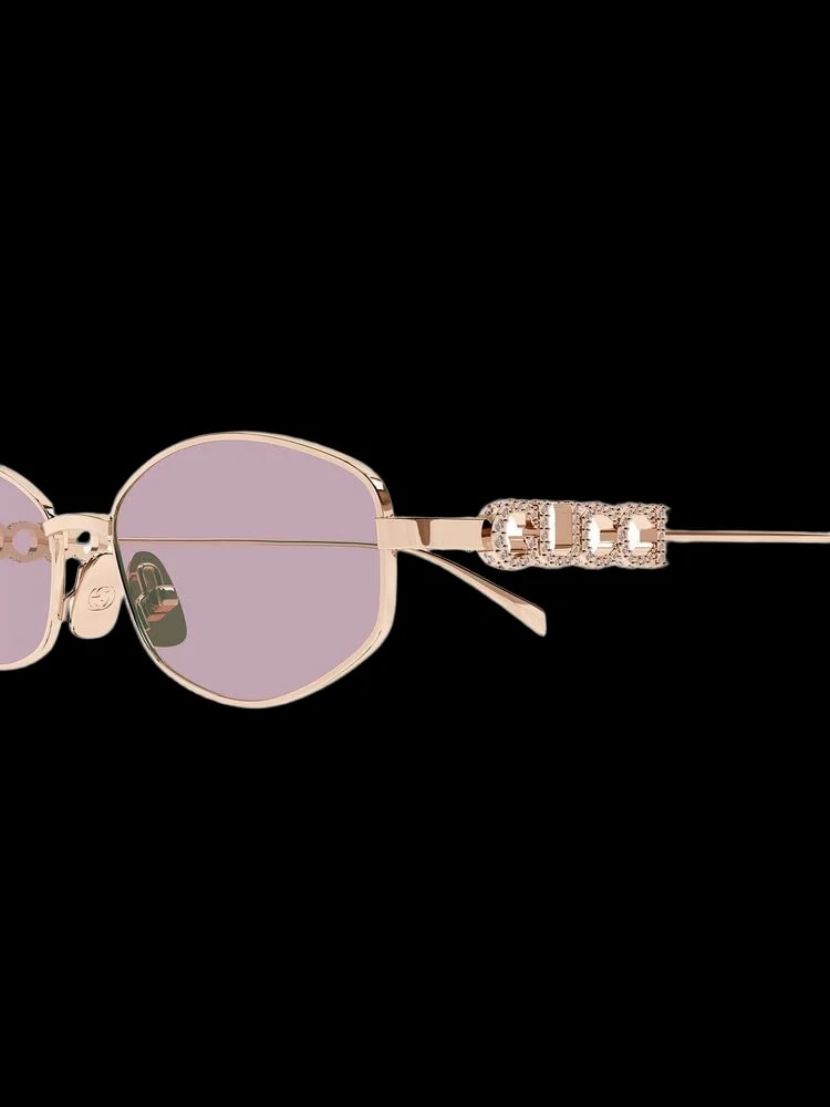 Gucci — Gucci Gg1802s Metal Round-Frame Sunglasses — Rose Gold — Accessory — resale