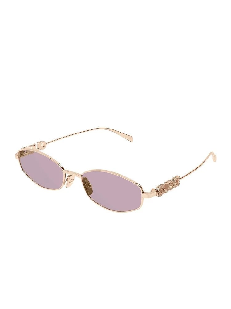 Gucci Gg1802s Metal Round-Frame Sunglasses — Rose Gold 2