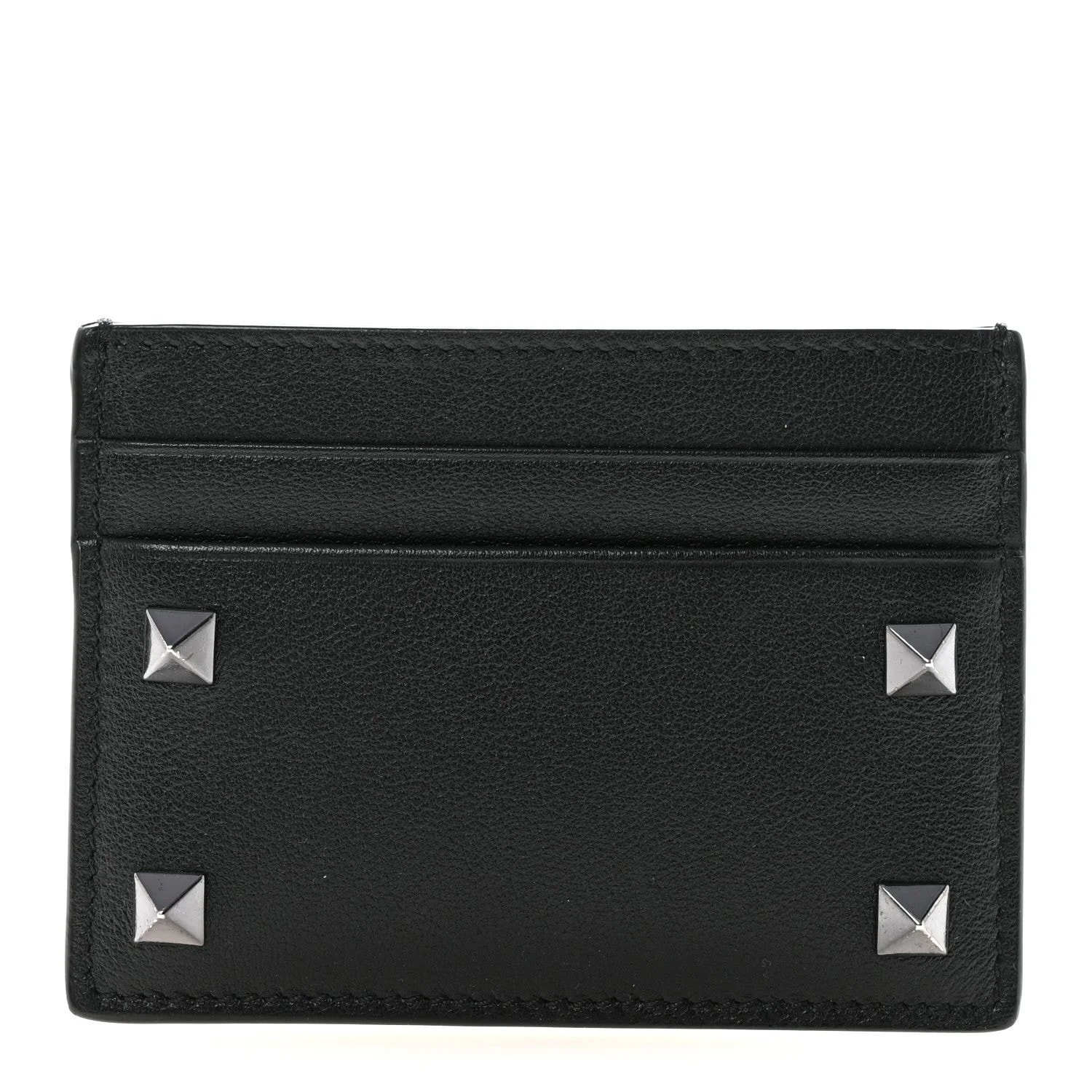 Valentino Garavani — Vitello Rockstud Card Holder — Accessory — resale