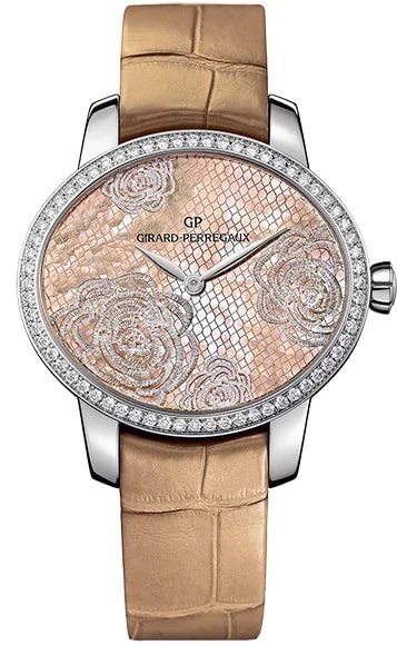Worldofluxuryus — Girard Perregaux Cat's Stainless Steel & Diamonds Lady's — Watch — resale