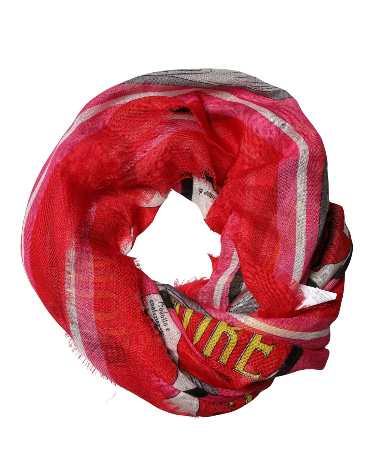 Dolce & Gabbana DG Amore Print Neck Square Shawl 140cm X 140cm Scarf 4
