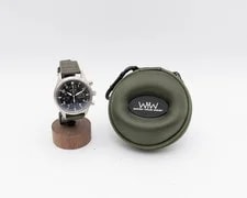 IWC Pilot's IW371704 Chronograph on Green Strap 2