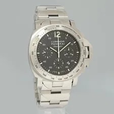 Papers Panerai Luminor Chrono Stainless Steel Black 44mm PAM00236 3