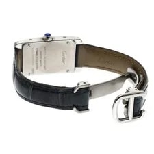 Cartier Tank Américaine SM WSTA0016 19mm SS/Leather Silver #C16678 2