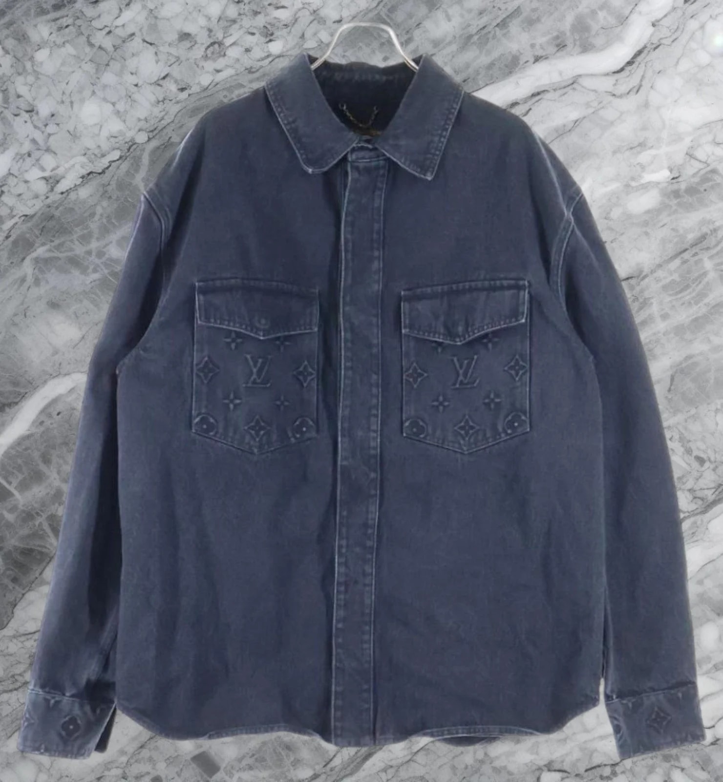 Louis Vuitton — Louis Vuitton Embossed Logo Overshirt — streetwear — resale