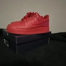Nike Air Force 1 Low Top Lace-Up Solid Casual Athletic 2