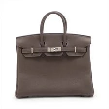 Hermès — Hermès Birkin 25 le Tournay Ebène Metal Fittings W: 2024 — Handbag — resale