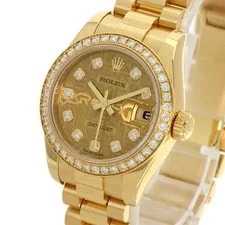Rolex Datejust 10P BezelDiamond Watches 179138G K18 Yellow Gold/18K Yellow G... 3
