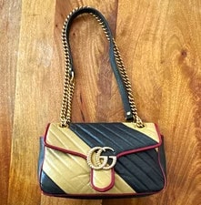 Gucci — Gucci GG Marmont Small Chain Detachable Strap — Handbag — resale