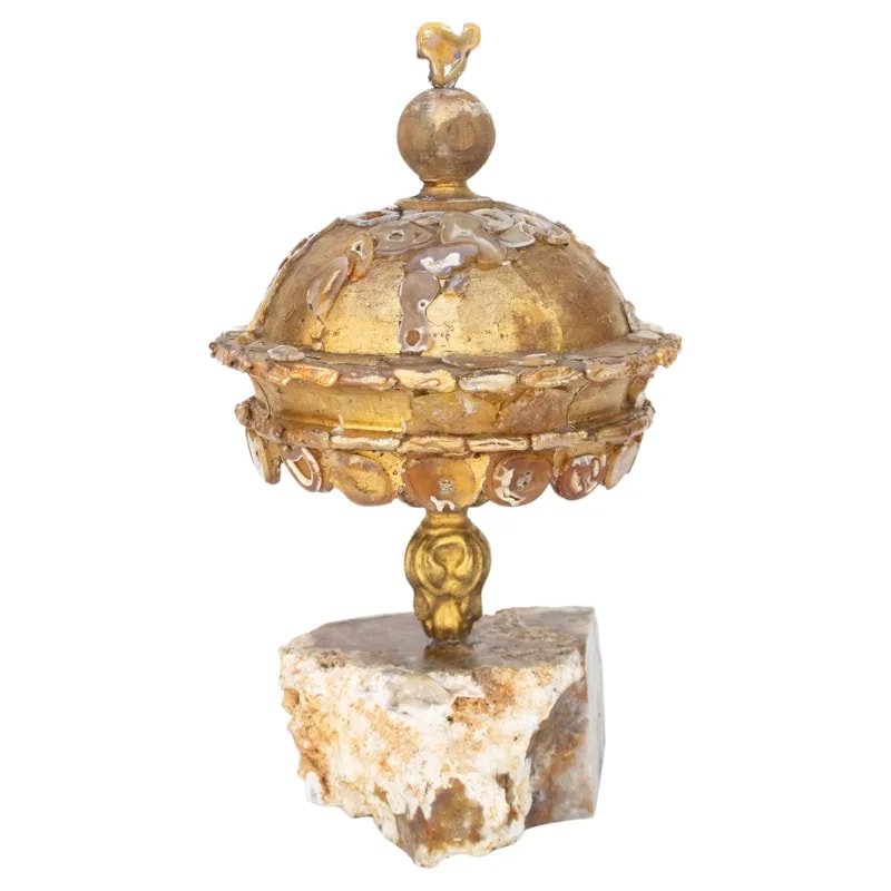 18th Century Italian Hand-Carved and Gilded Crown With , and Pearls — Furniture — resale