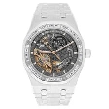 Audemars Piguet Royal Oak 15412BC.ZZ.1220BC.01 41mm Skeleton Dial Diamond Bez... 2